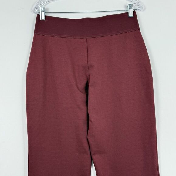 DG2 Diane Gilman Women's Pants MP Maroon Straight Leg Pockets - Picture 5 of 16